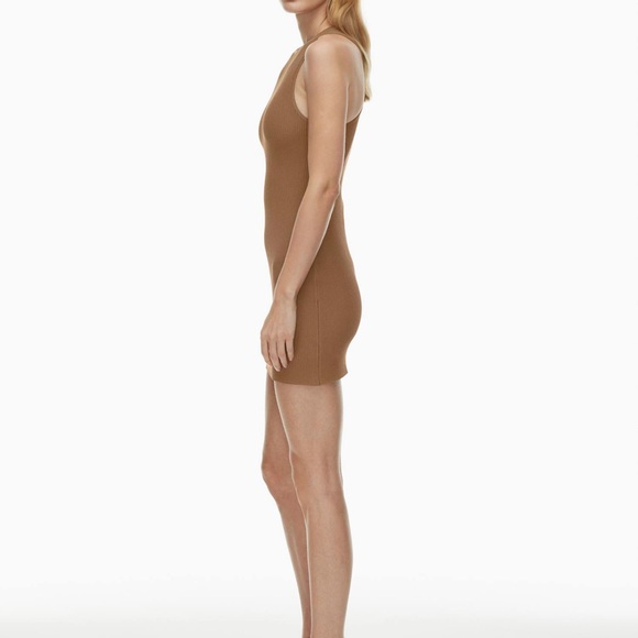 Babaton Sculpt Knit Racer Mini Dress - Size S - Granita Pink - Picture 4 of 8